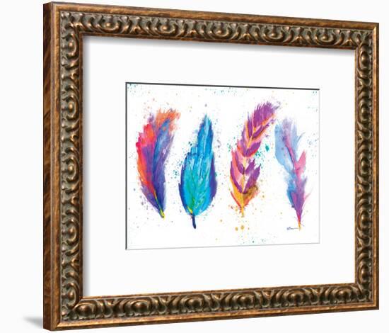 Feathers-Victoria Brown-Framed Art Print