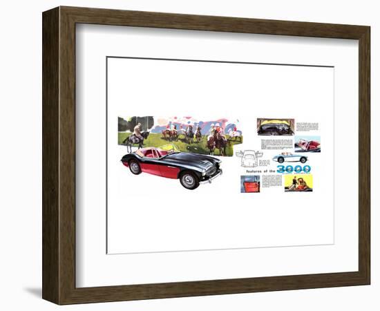 Features - Austin Healey 3000-null-Framed Art Print