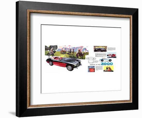 Features - Austin Healey 3000-null-Framed Art Print