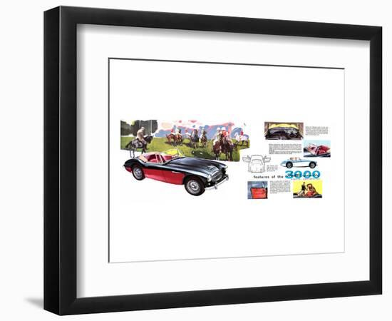 Features - Austin Healey 3000-null-Framed Art Print