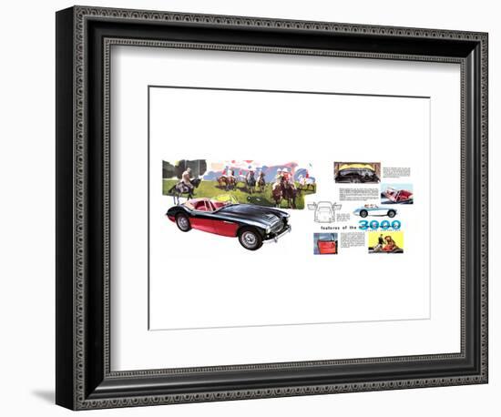 Features - Austin Healey 3000-null-Framed Art Print