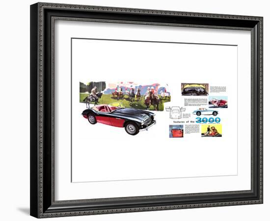 Features - Austin Healey 3000-null-Framed Art Print