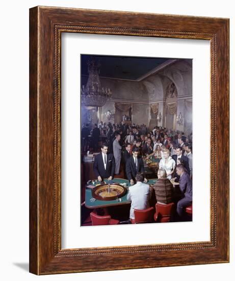 February 11, 1957: Tourists Gambling at the Nacional Hotel in Havana, Cuba-Ralph Morse-Framed Photographic Print