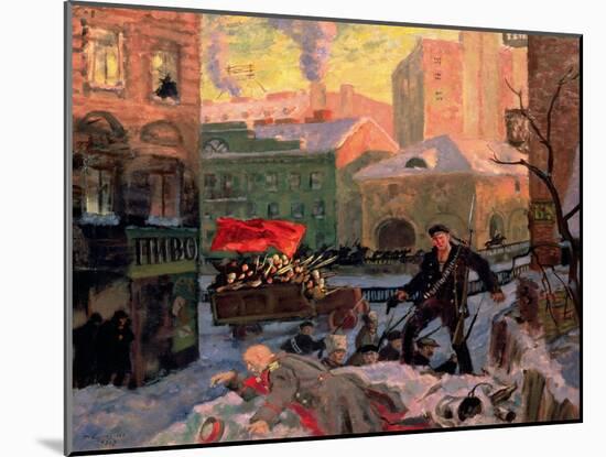 February 27, 1917, 1917-Boris Kustodiyev-Mounted Giclee Print