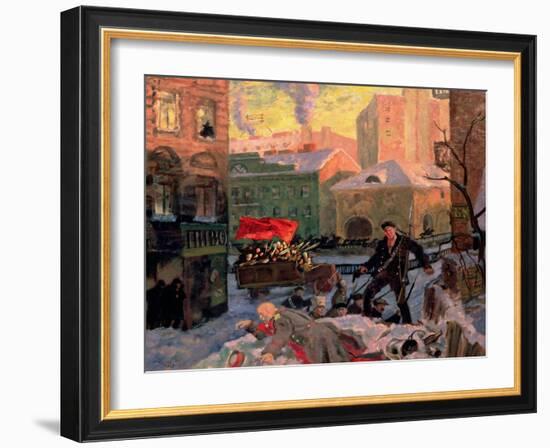 February 27, 1917, 1917-Boris Kustodiyev-Framed Giclee Print