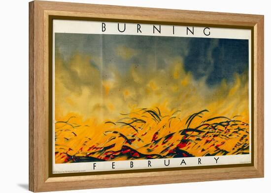 February - Burning-Harold Sandys Williamson-Framed Premier Image Canvas