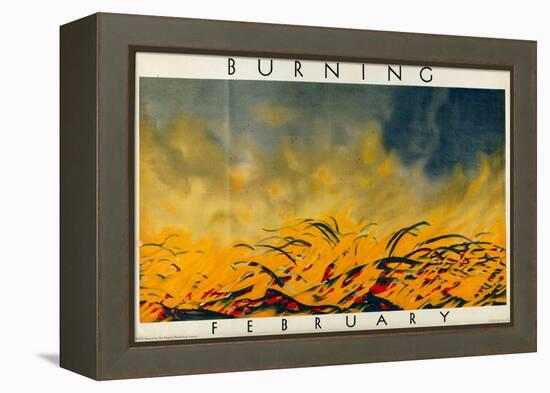 February - Burning-Harold Sandys Williamson-Framed Premier Image Canvas