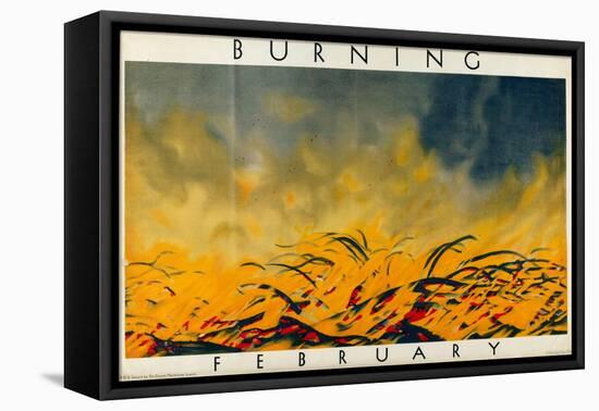 February - Burning-Harold Sandys Williamson-Framed Premier Image Canvas