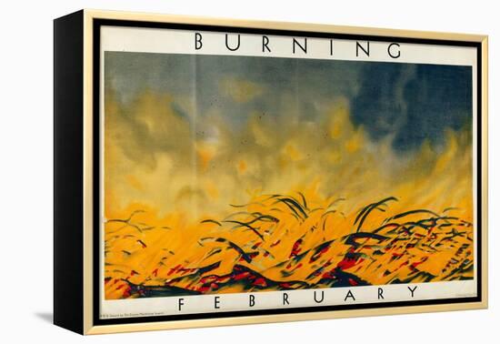 February - Burning-Harold Sandys Williamson-Framed Premier Image Canvas