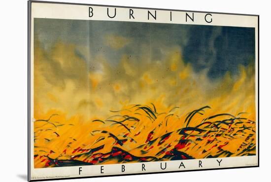 February - Burning-Harold Sandys Williamson-Mounted Giclee Print