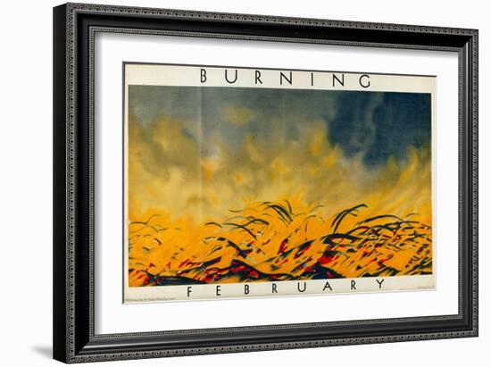 February - Burning-Harold Sandys Williamson-Framed Giclee Print