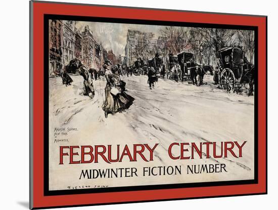 February Century, Midwinter Fiction Number-Everett Shinn-Mounted Art Print