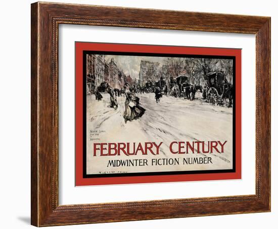 February Century, Midwinter Fiction Number-Everett Shinn-Framed Art Print