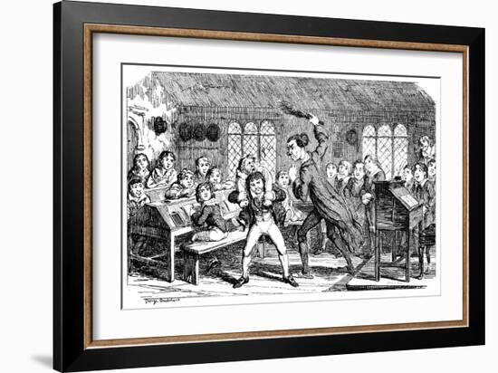 February - Cutting Weather, 1839-George Cruikshank-Framed Giclee Print