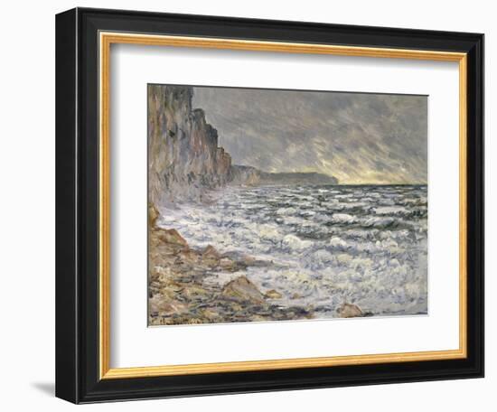 Fécamp, bords de mer-Claude Monet-Framed Giclee Print