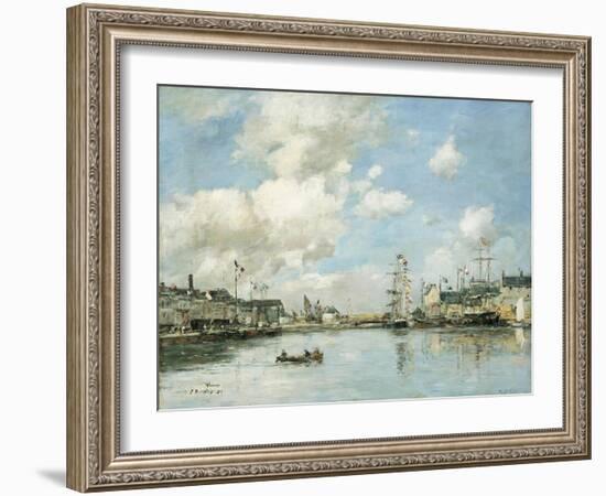 Fecamp, the Basin, 1892-Eugène Boudin-Framed Giclee Print