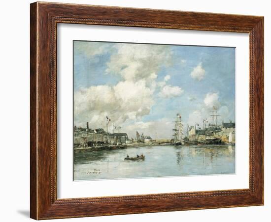 Fecamp, the Basin, 1892-Eugène Boudin-Framed Giclee Print