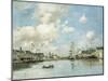 Fecamp, the Basin, 1892-Eugène Boudin-Mounted Giclee Print