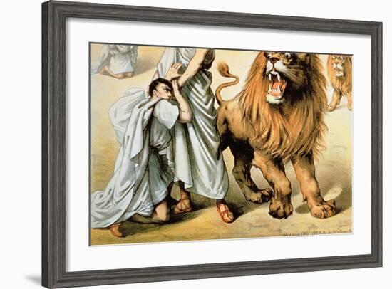 Fed to the Lions-null-Framed Giclee Print