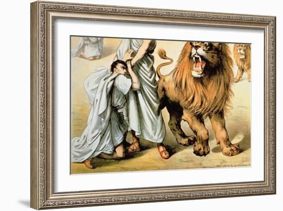 Fed to the Lions-null-Framed Giclee Print