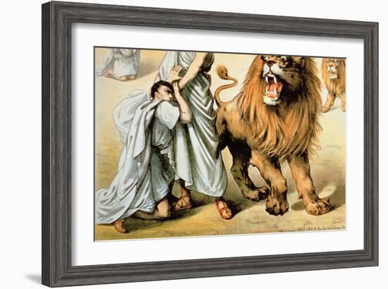 Fed to the Lions-null-Framed Giclee Print