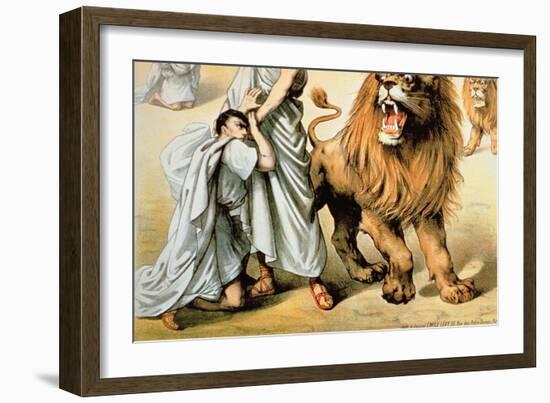 Fed to the Lions-null-Framed Giclee Print