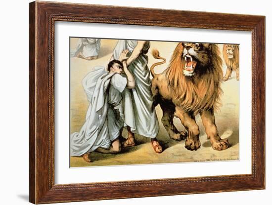 Fed to the Lions-null-Framed Giclee Print