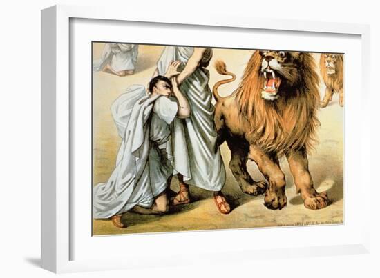 Fed to the Lions-null-Framed Giclee Print