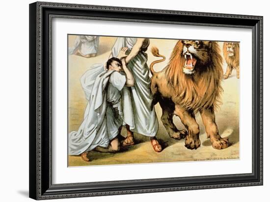 Fed to the Lions-null-Framed Giclee Print