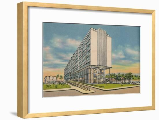 'Federal Building in the Civic Center, Barranquilla', c1940s-Unknown-Framed Giclee Print