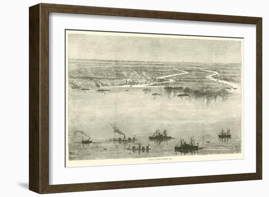 Federal Fleet in Mobile Bay, August 1864-American School-Framed Giclee Print