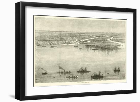 Federal Fleet in Mobile Bay, August 1864-American School-Framed Giclee Print