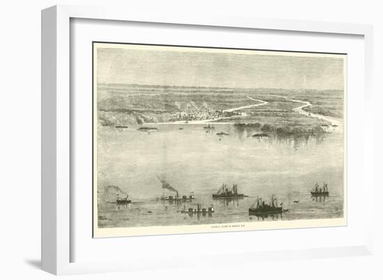 Federal Fleet in Mobile Bay, August 1864-American School-Framed Giclee Print