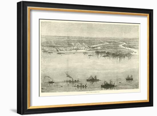 Federal Fleet in Mobile Bay, August 1864-American School-Framed Giclee Print