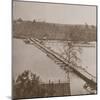 Federal Pontoon Bridge over the Appomattox (B/W Photo)-Mathew Brady-Mounted Giclee Print