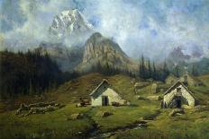 Cabins on Alpe Veglia, 1900-1904-Federico Ashton-Framed Giclee Print