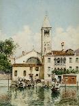 The Doge's Palace and Santa Maria Della Salute, 1896-Federico del Campo-Mounted Giclee Print
