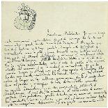 Autograph Letter to Melchor Fernandez Alamgro, Granada, Late January 1926-Federico Garcia Lorca-Mounted Giclee Print