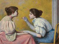 Ein angeregtes Gespräch (Conversazione interessante). 1895-Federico Zandomeneghi-Giclee Print
