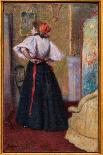 Interesting Conversation, 1895 (Oil on Canvas)-Federigo Zandomeneghi-Giclee Print