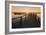 Federsee Lake at sunrise, Nature reserve, Bad Buchau, Upper Swabia, Baden-Wurttemberg, Germany, Eur-Markus Lange-Framed Photographic Print