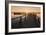 Federsee Lake at sunrise, Nature reserve, Bad Buchau, Upper Swabia, Baden-Wurttemberg, Germany, Eur-Markus Lange-Framed Photographic Print