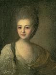 Portrait of Catherine II circa 1770-Fedor Stepanovich Rokotov-Giclee Print