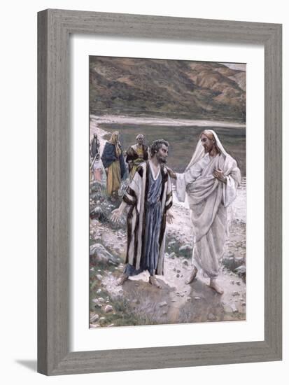 Feed My Lambs, Illustration for 'The Life of Christ', C.1884-96-James Tissot-Framed Giclee Print