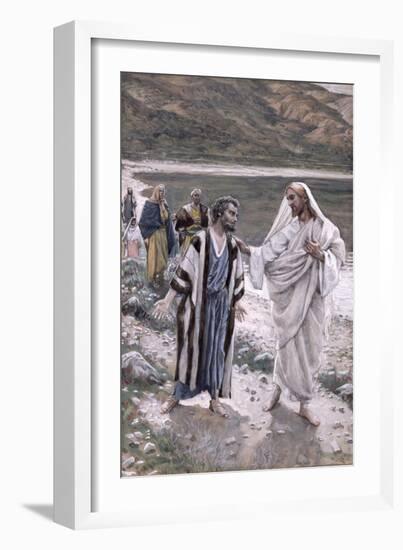 Feed My Lambs, Illustration for 'The Life of Christ', C.1884-96-James Tissot-Framed Giclee Print