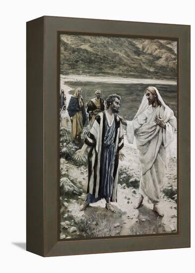 Feed My Lambs-James Tissot-Framed Premier Image Canvas