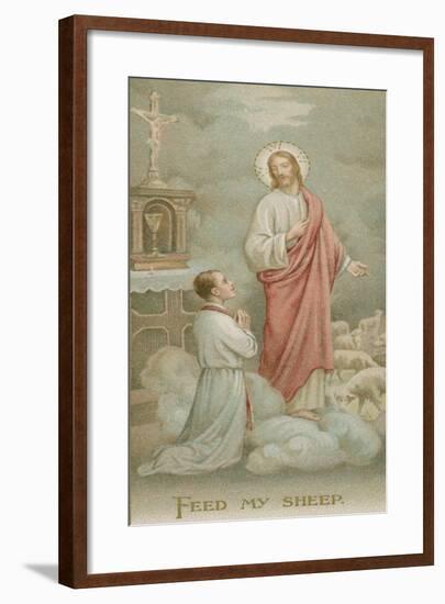 Feed My Sheep-null-Framed Giclee Print