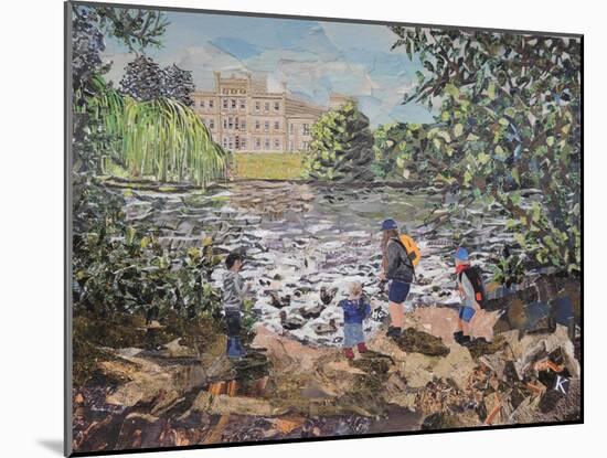 Feeding Ducks Elvaston Castle-Kirstie Adamson-Mounted Giclee Print