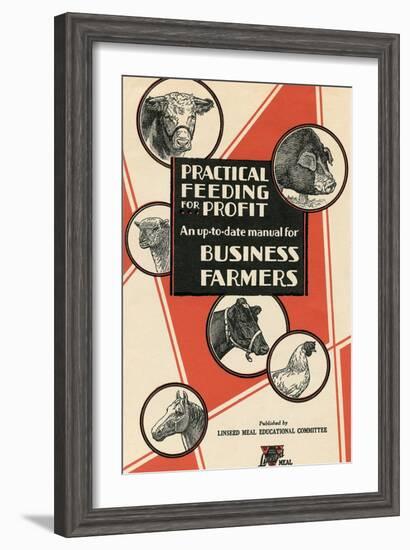 Feeding Manual for Farm Animals-null-Framed Art Print