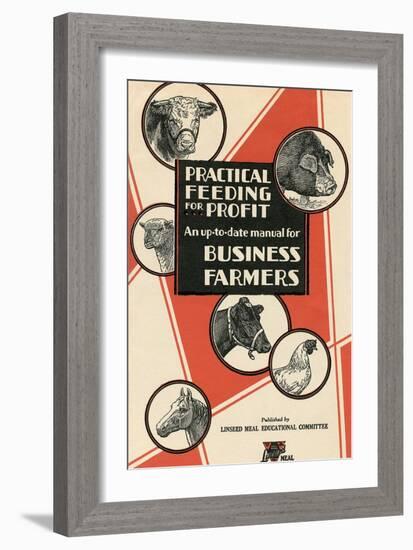 Feeding Manual for Farm Animals-null-Framed Art Print